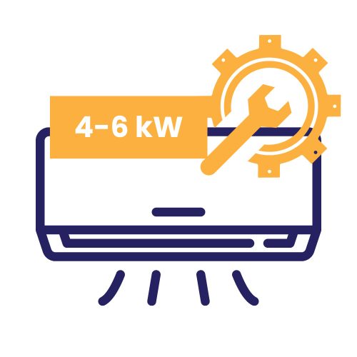 Klíma beszerelés 6-8 kW között