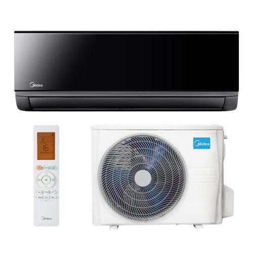 Midea Xtreme Save oldalfali split klíma szett 2,6 kW, fekete (MG2X-09-BL-SP)